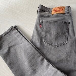 Levi's Men's 511 Jeans in Charcoal Gray Faded Casual Straight
